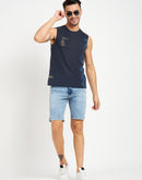 Camla Navy T- Shirt For Men