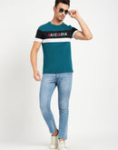 Camla Teal T- Shirt For Men