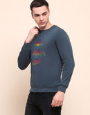 Camla Barcelona Disney Printed Teal Cotton Sweatshirt