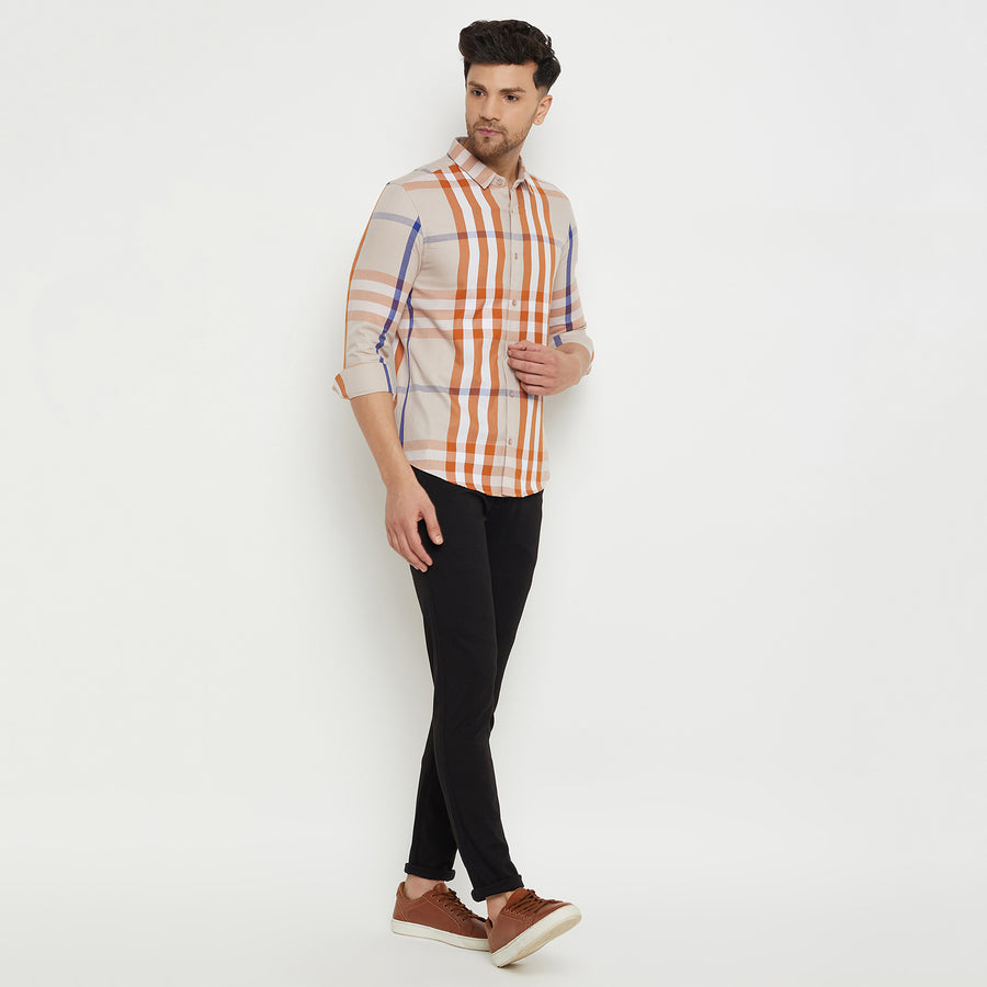 Camla Beige Shirt For Men