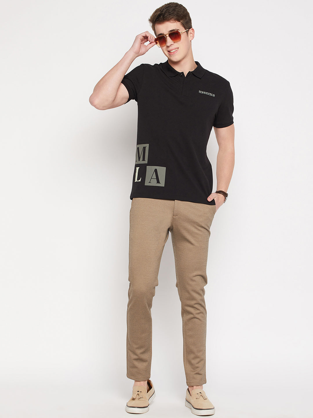 Camla Barcelona Camel Trouser For Men