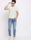 Camla Barcelona Low Distressed Light Blue Jeans For Men
