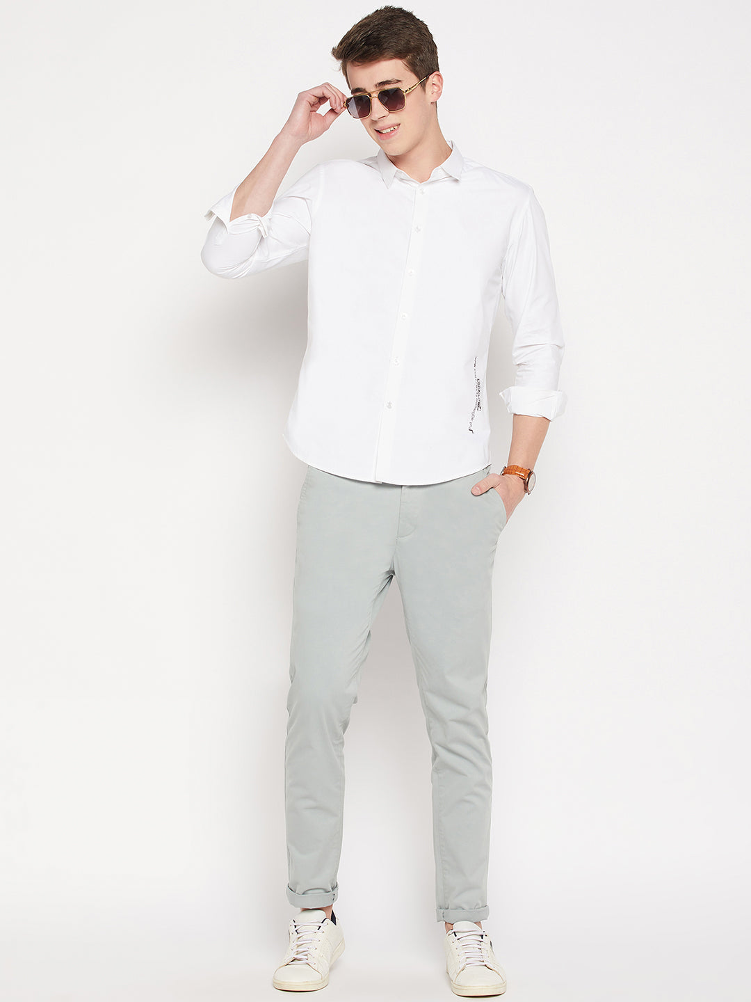 Camla Barcelona White Shirt For Men