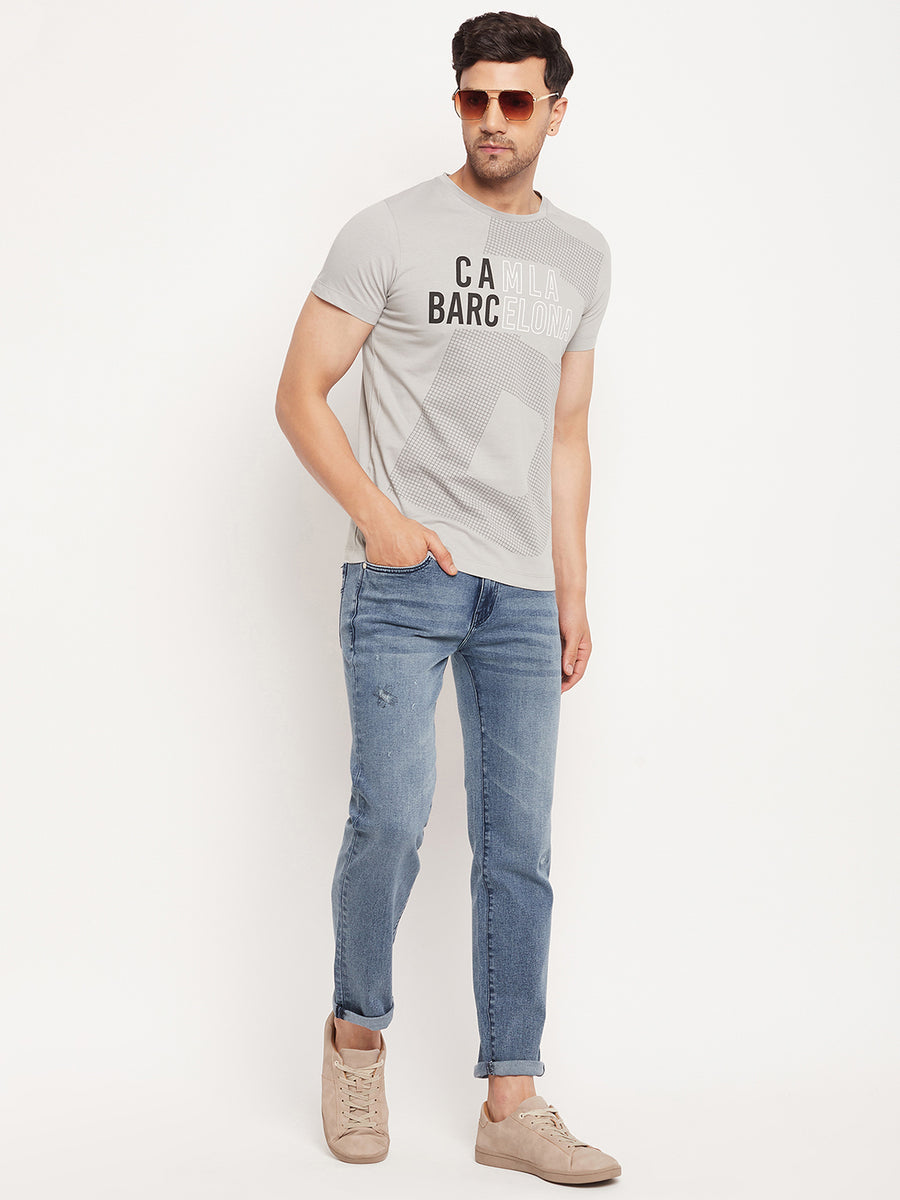 Camla Lime Green T-Shirt For Men