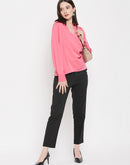 Camla Frenchrosepink V- Neck Top For Women