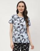 Msecret White & Blue Combo T-shirt