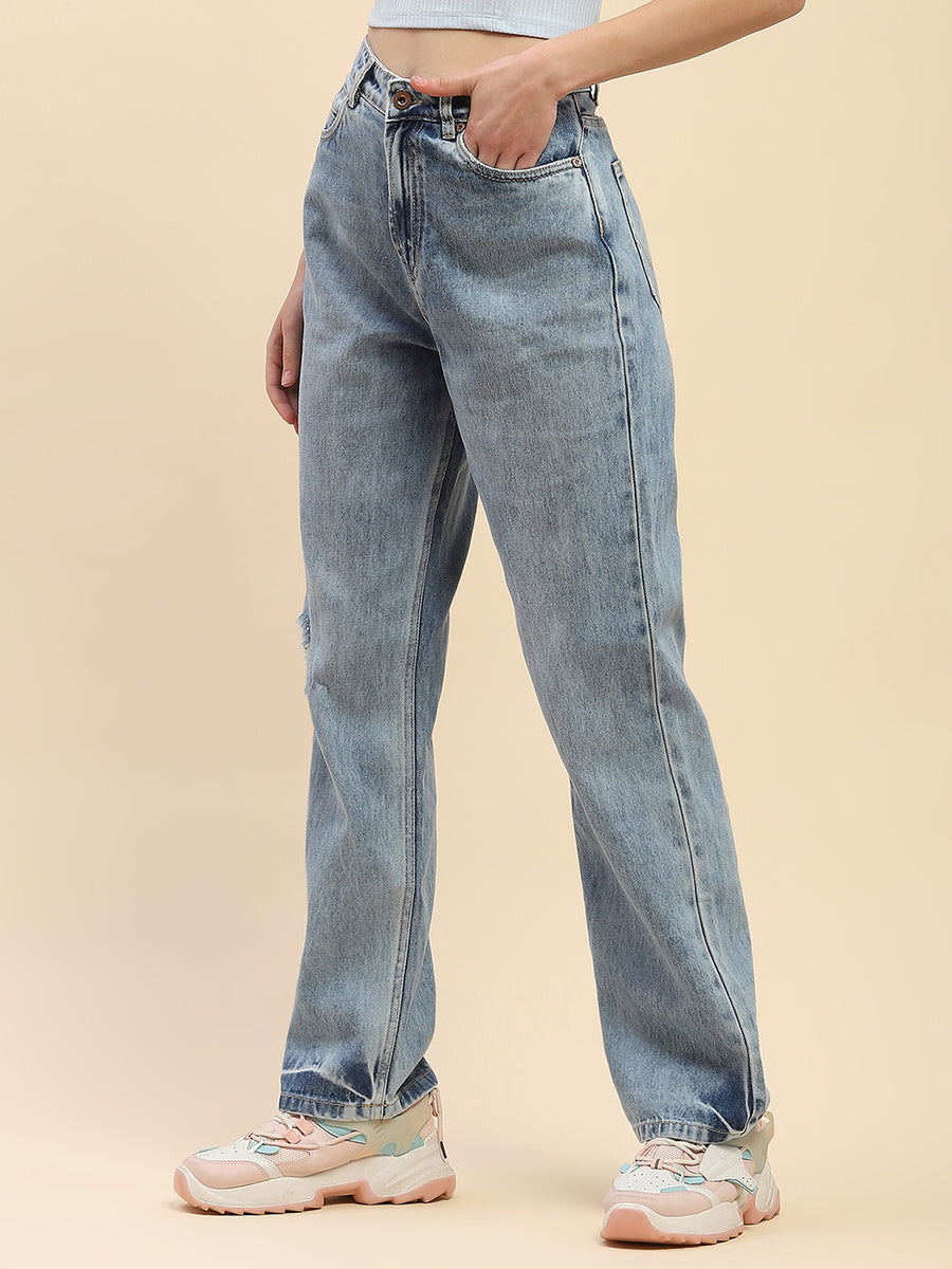 Camla Barcelona High Rise Blue Distressed Jeans