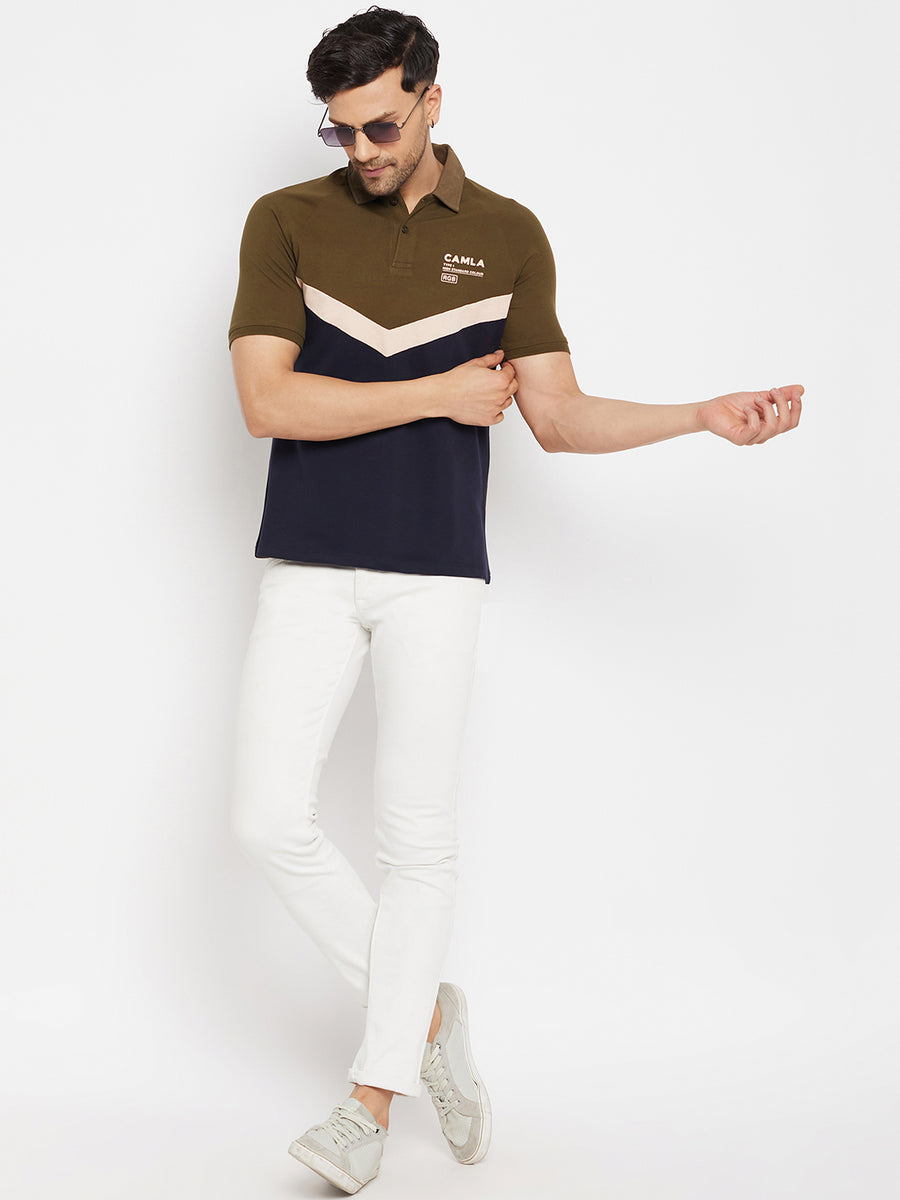 Camla Olive T- Shirt For Men
