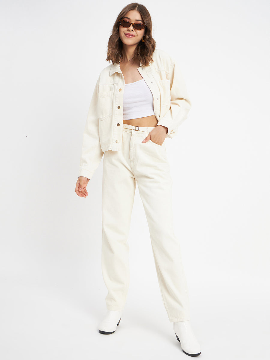 Aggregate 200+ white denim jacket women