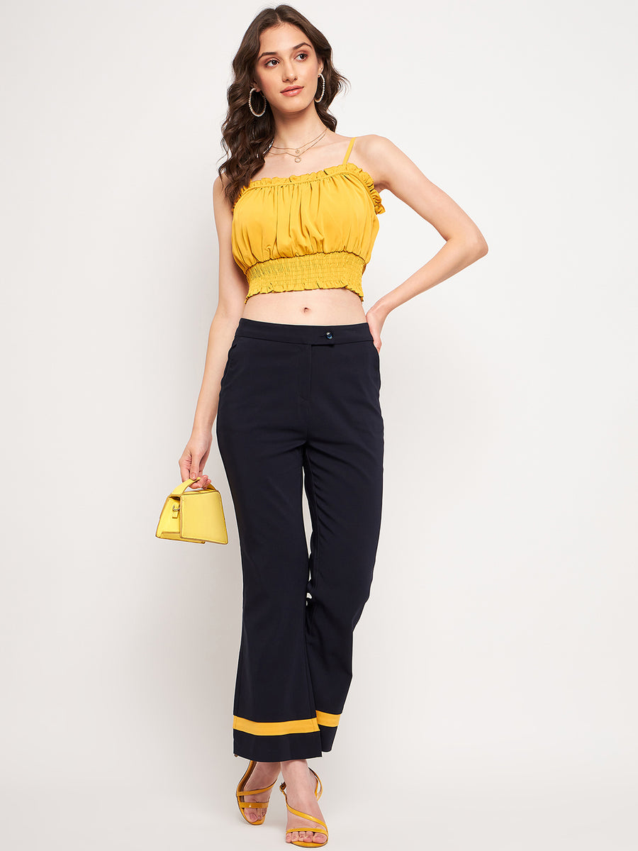 Camla Yellow  Top For Women