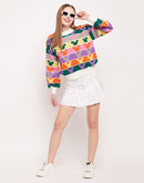Camla Barcelona Disney Printed Multicolour Sweater