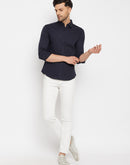 Camla Navy Shirts For Men