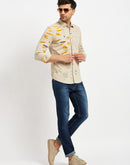 Camla Beige Shirts For Men