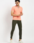 Camla Peach T- Shirt For Men