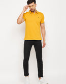 Camla Mustard T- Shirt For Men