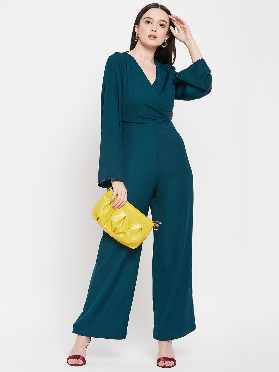 Camla Barcelona Dark Green Jumpsuit For Women