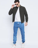 Camla Barcelona Olive Green Bomber Jacket