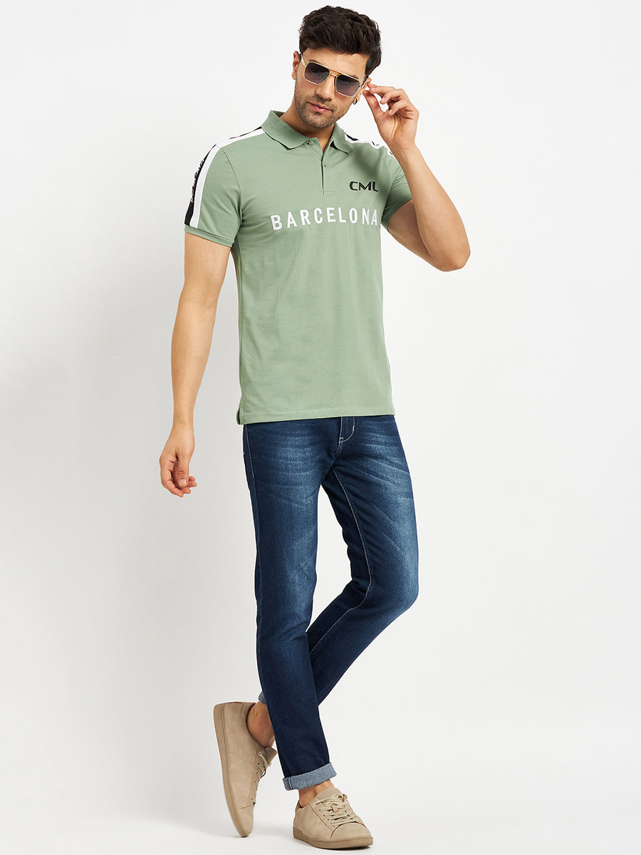 Camla Green T- Shirt For Men