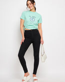 Camla Green T- Shirt For Women