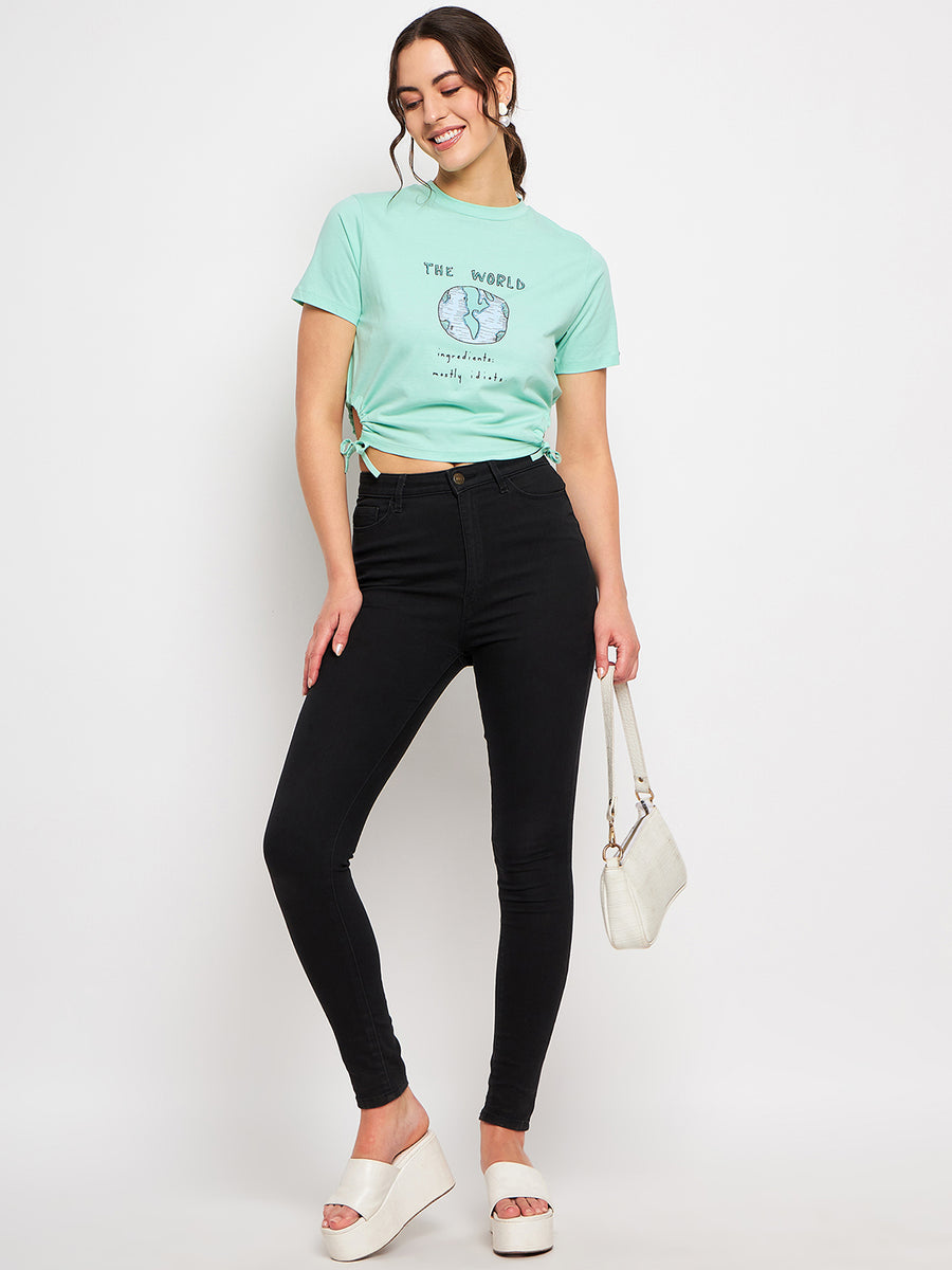 Camla Green T- Shirt For Women