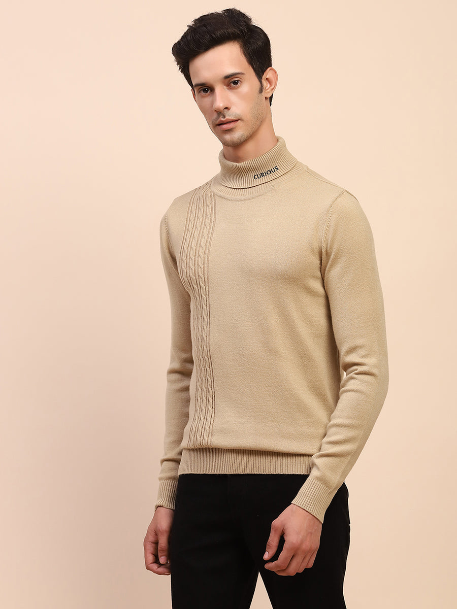 Camla Barcelona Cable Knit Turtleneck Sweater