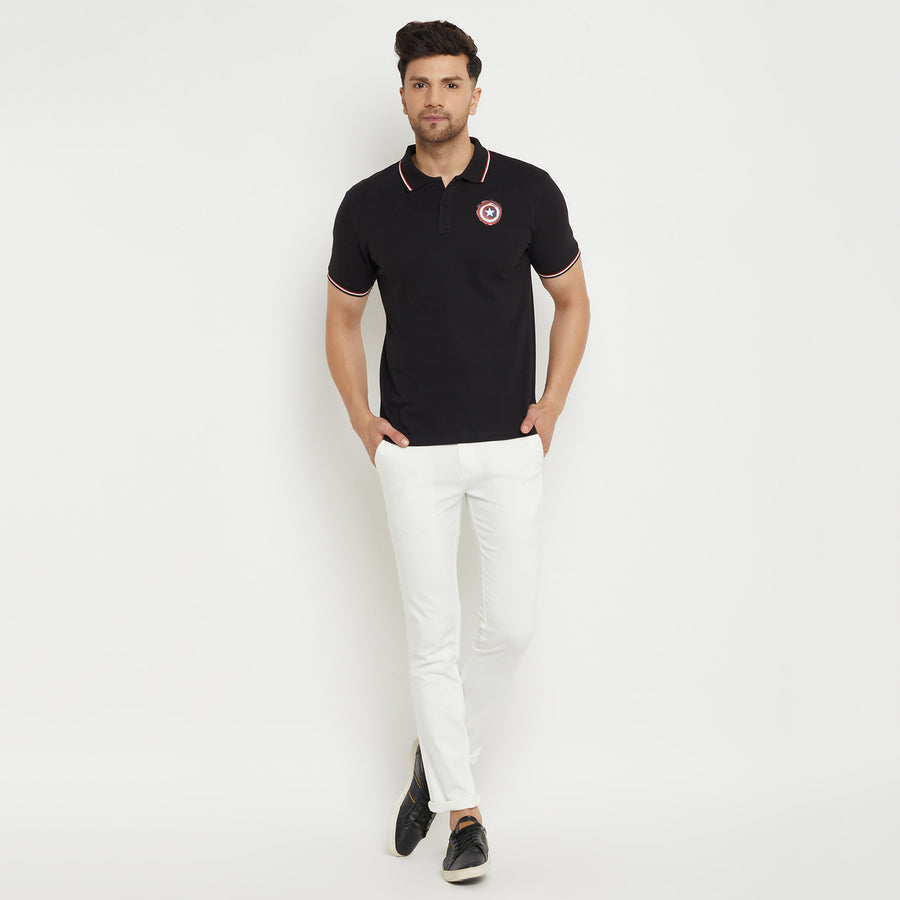 Camla Black T -Shirt For Men