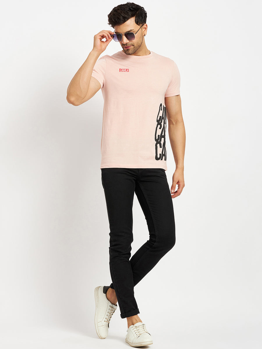 Camla Pink T- Shirt For Men