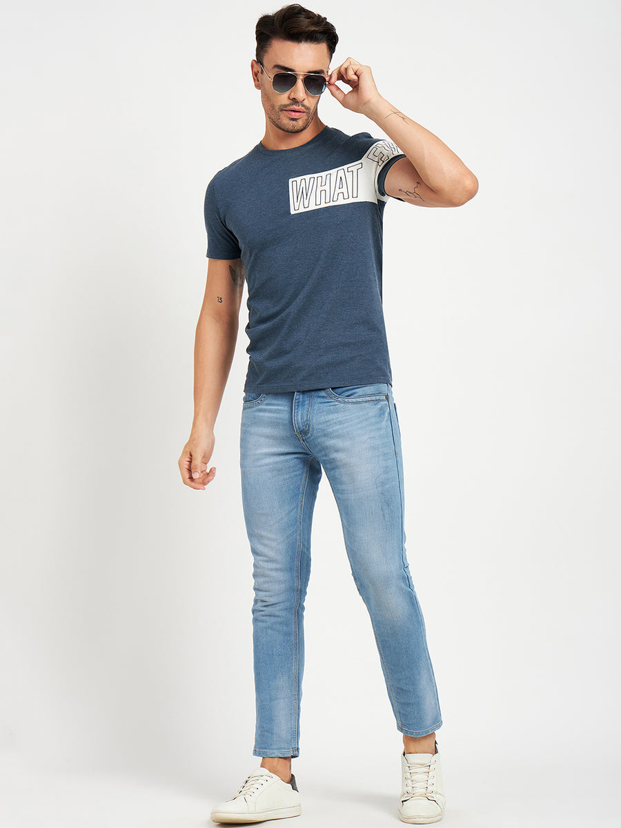 Camla Blue T- Shirt For Men