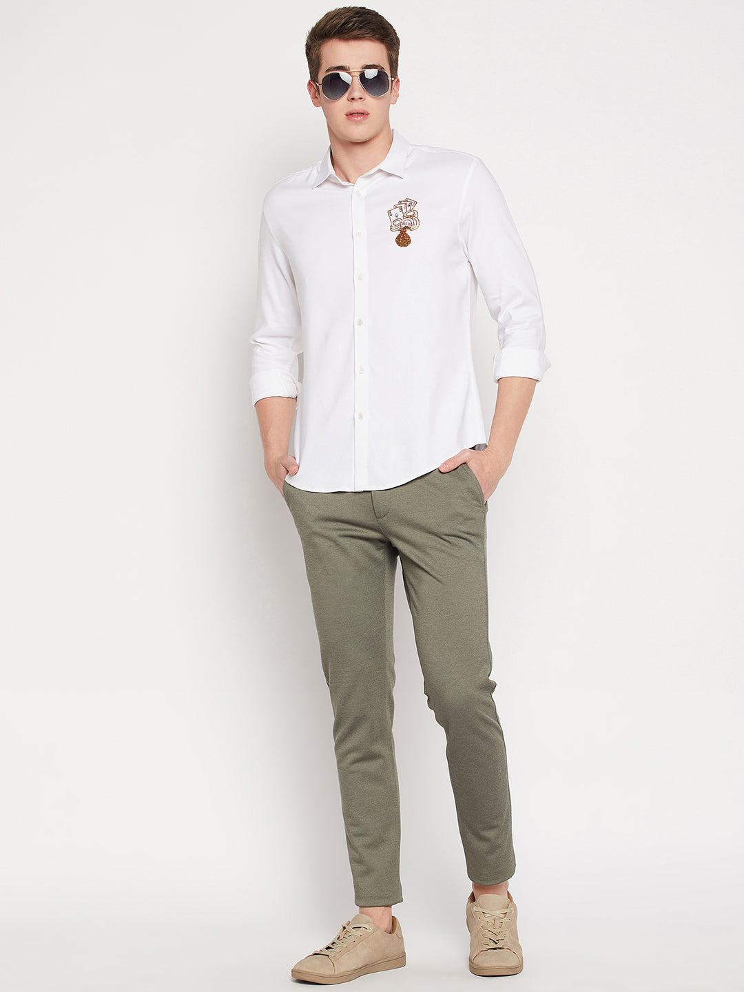 Camla Barcelona White Shirt For Men