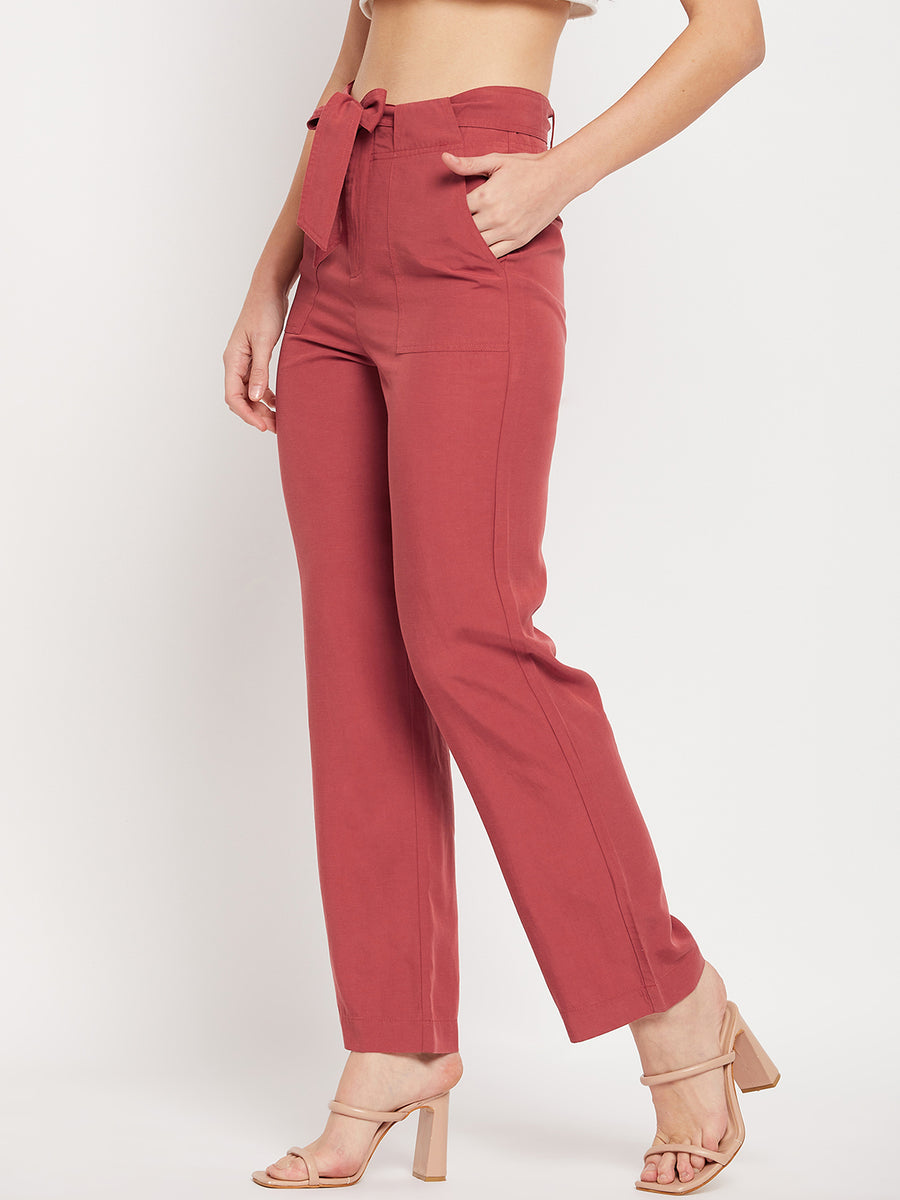 Camla Barcelona Brick Knot Belted Trousers