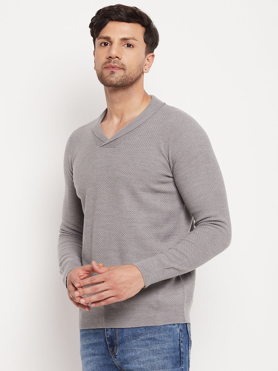 Camla Grey Sweater For Men
