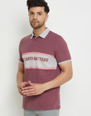 Camla Mauve T -Shirt For Men