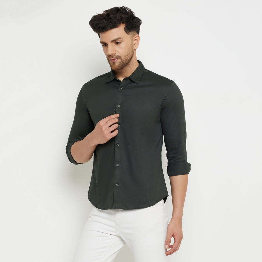 Camla Green Shirt For Men