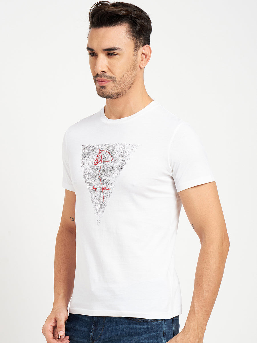 Camla White T- Shirt For Men