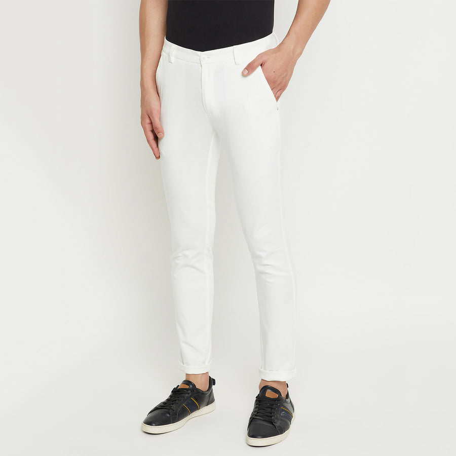 Camla White Trouser For Men