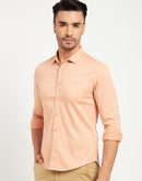 Camla Barcelona Solid Peach Shirt For Men