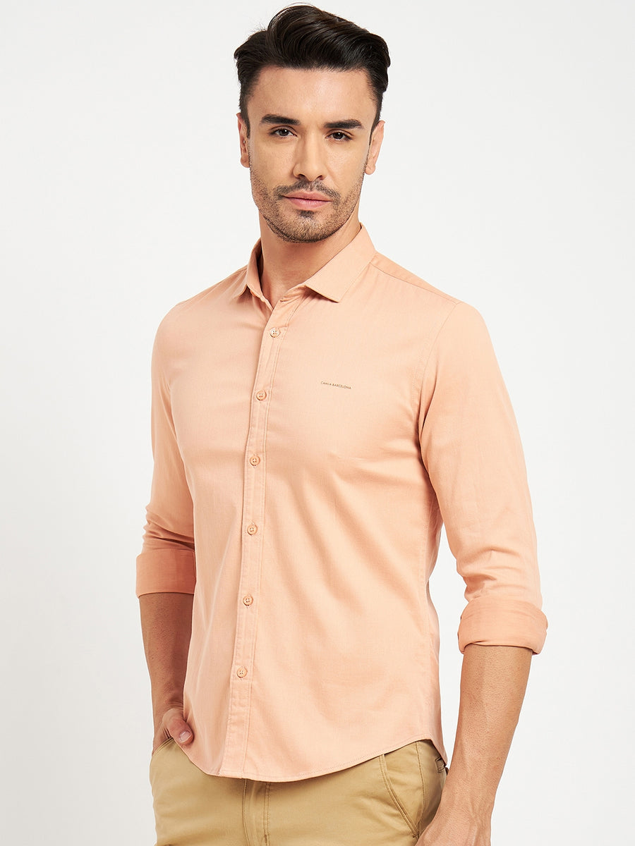 Camla Peach Shirts For Men