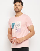 Camla Peach T- Shirt For Men