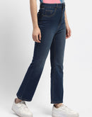 Madame Mid Rise Blue Flared Jeans
