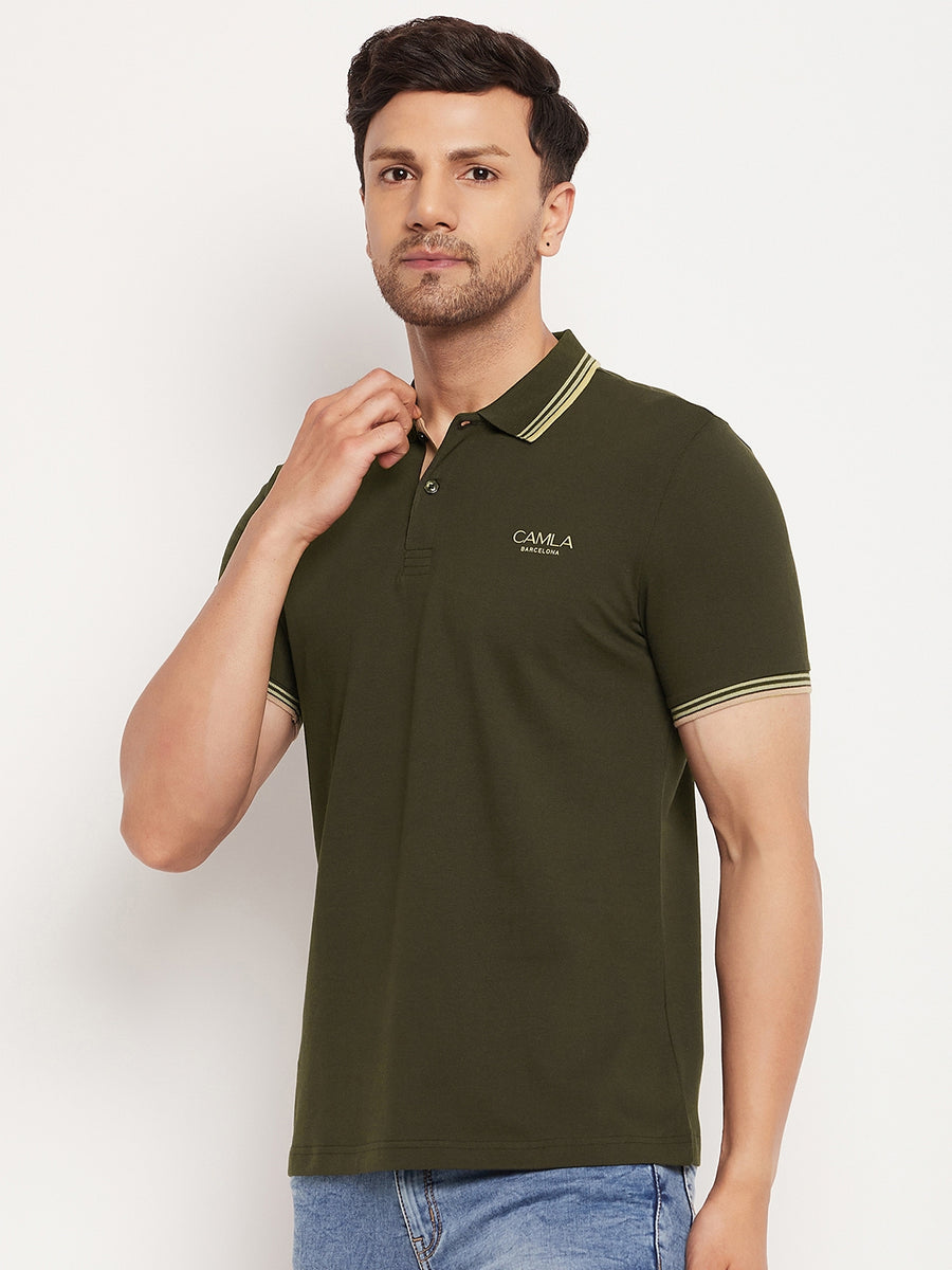 Camla T Green T-Shirt For Men
