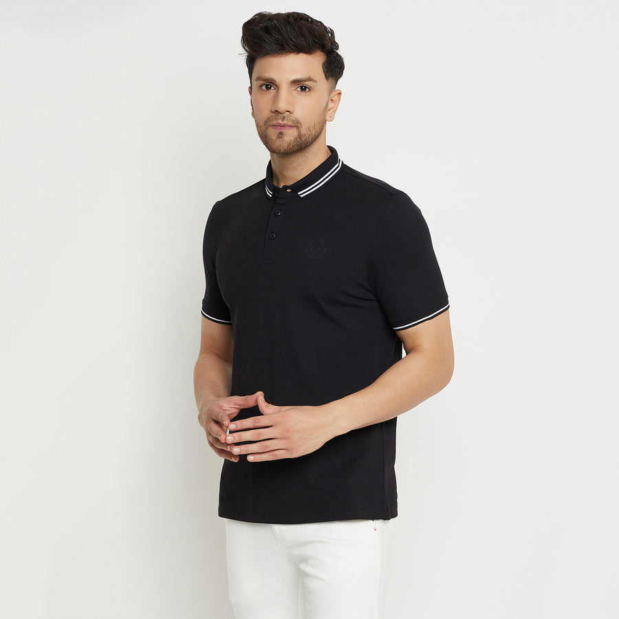 Camla Black T -Shirt For Men