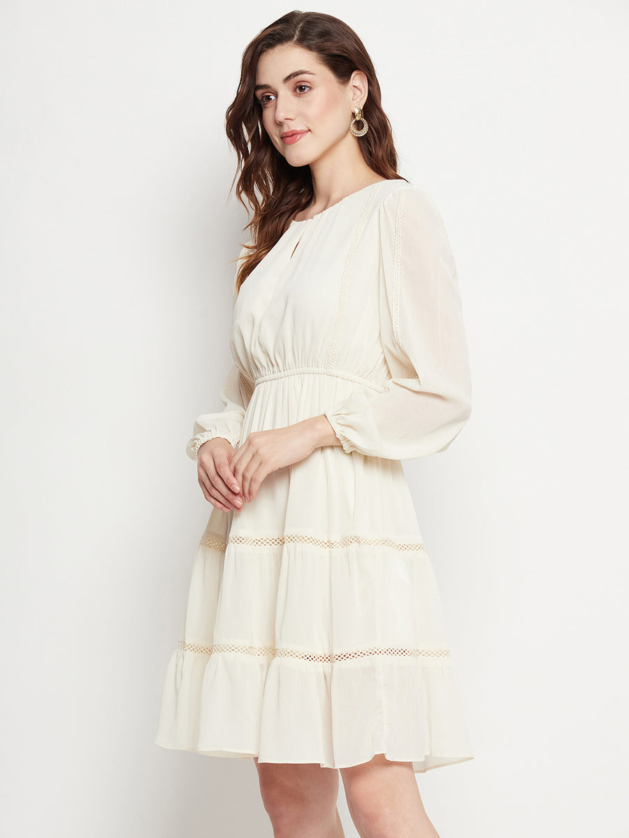 Camla Offwhite Dress For Women