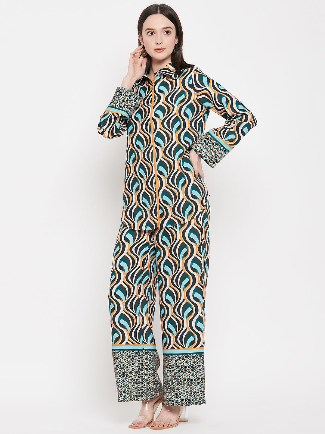 Camla Barcelona Green Ensemble For Women