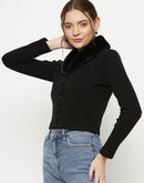 Madame Black Knitted Top
