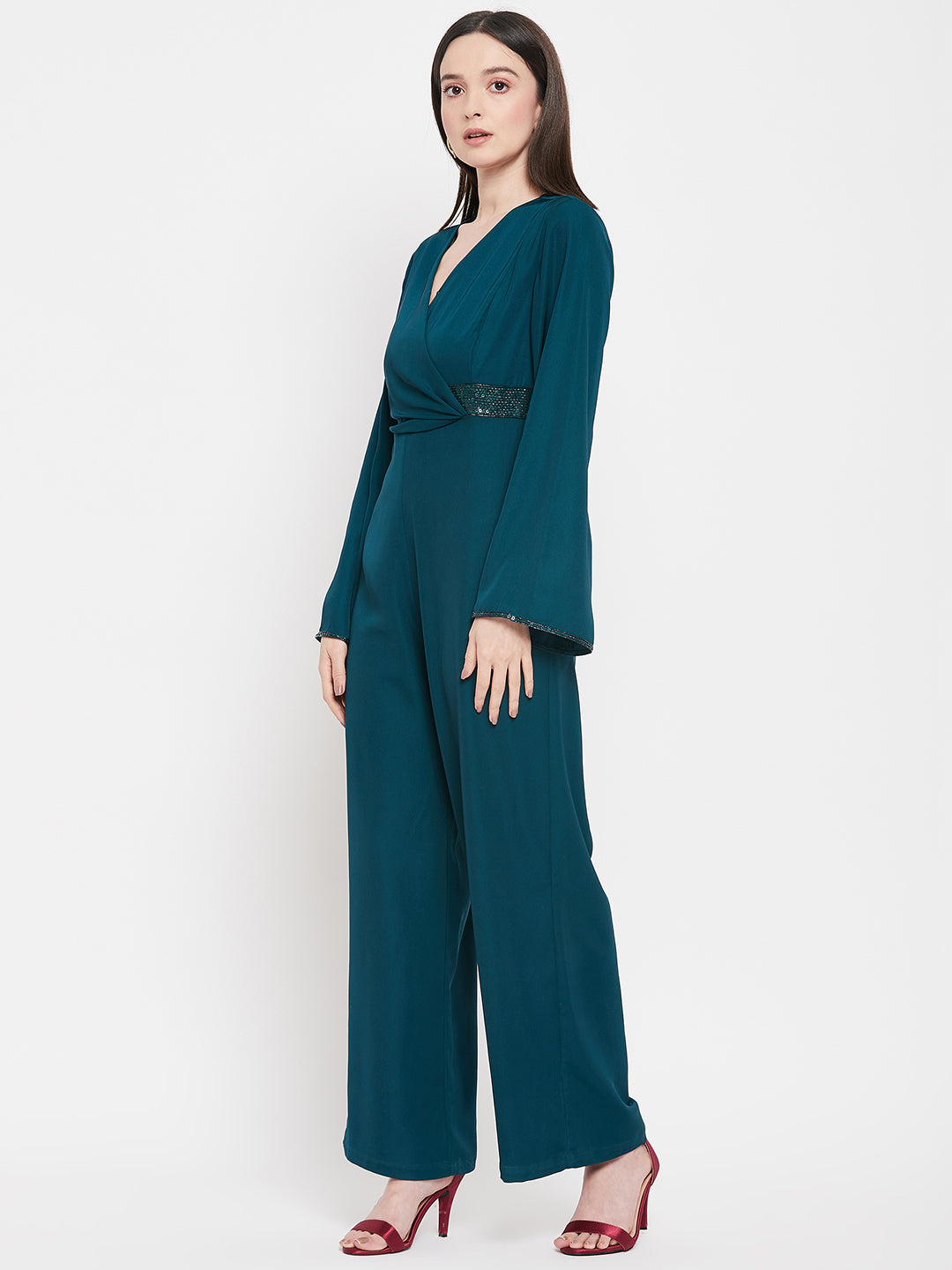 Camla Barcelona Dark Green Jumpsuit For Women