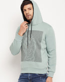 Camla Barcelona Graphic Print Sage Green Sweatshirt For Men