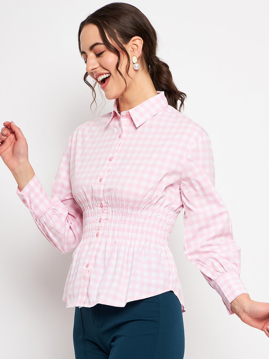 Camla Pink Shirt For Women