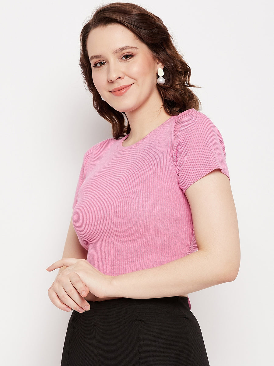 Camla Barcelona Rose Knot Detailed  Crop Top