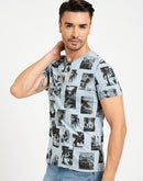 Camla Skyblue T- Shirt For Men