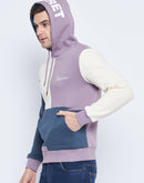 Camla Barcelona Lilac And Blue Colourblocked Sweatshirt